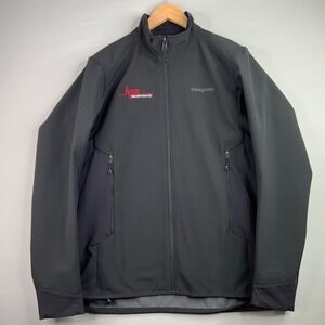 Patagonia Mens Black Softshell Jacket Full Zip Polartec ACES Incorporated M